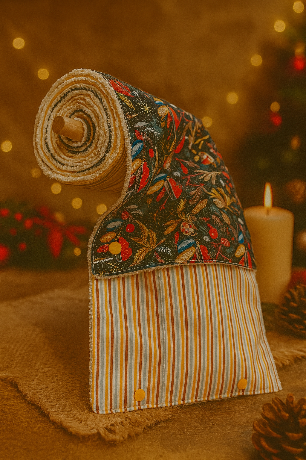 Rouleau d’essuie-tout lavable réutilisable motifs colorés – Onaé
